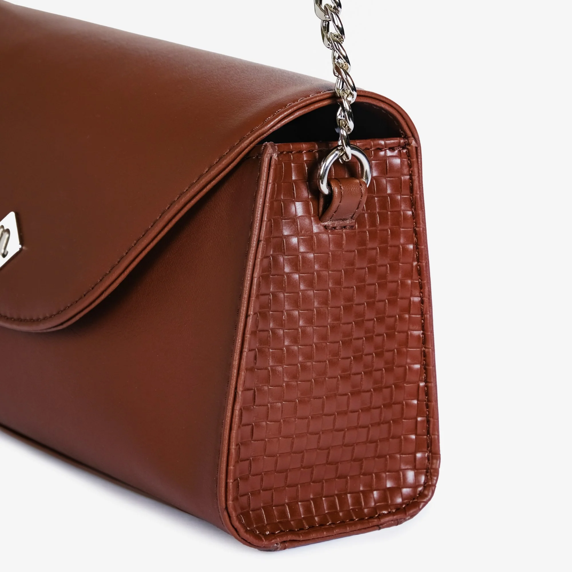Soi Lisse Brown Shoulder Bag - Image 7