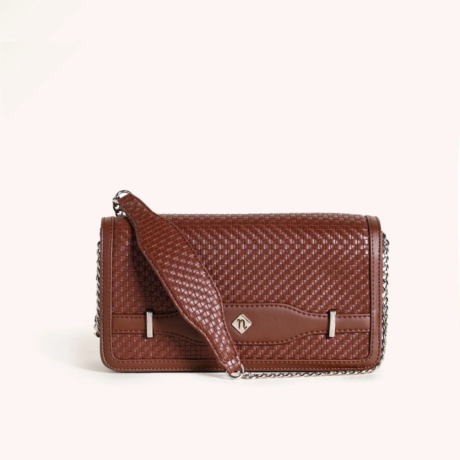 Soi Tresse Brown Sling Bag For Women - Image 2