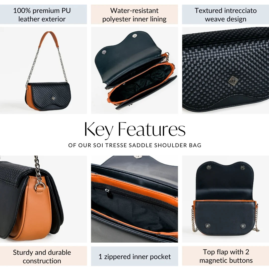 Soi Tresse Saddle Shoulder Bag - Image 5