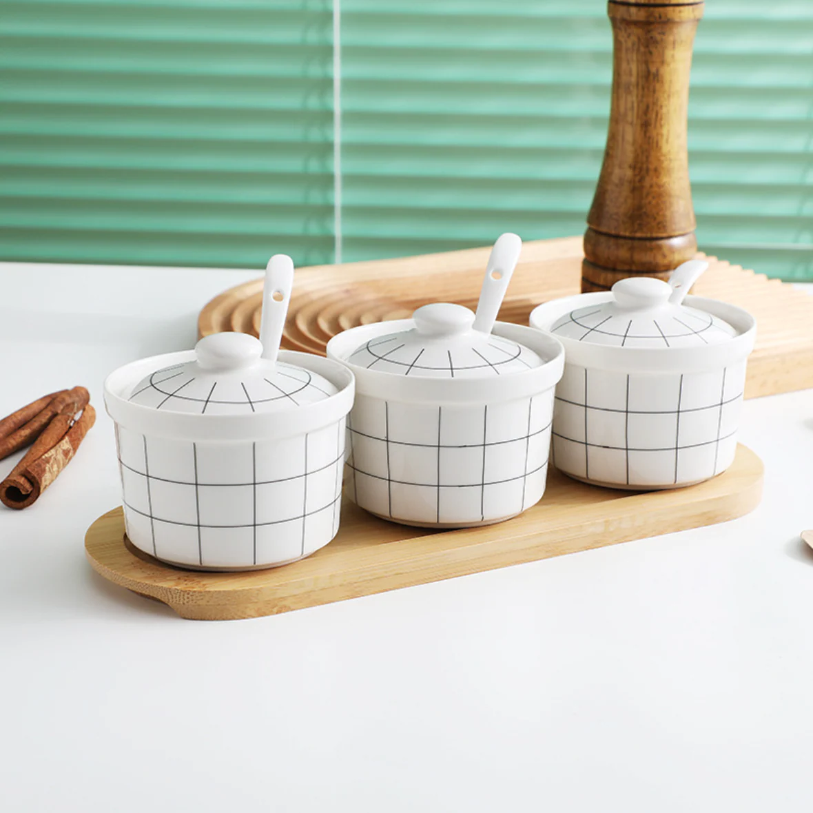 Spice Jar with Lid Set of 3 - Image 3