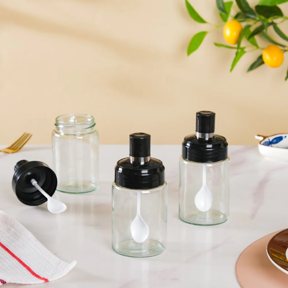 Spice Jar With Spoon Set Of 3 - Image 6