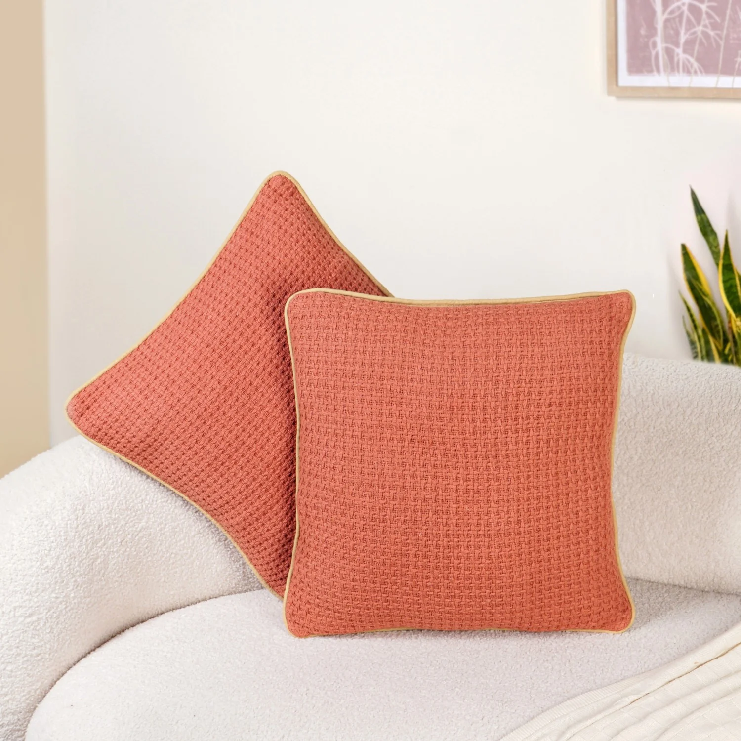 Spicy Orchid Cushion Covers Set Of 2 - Image 2
