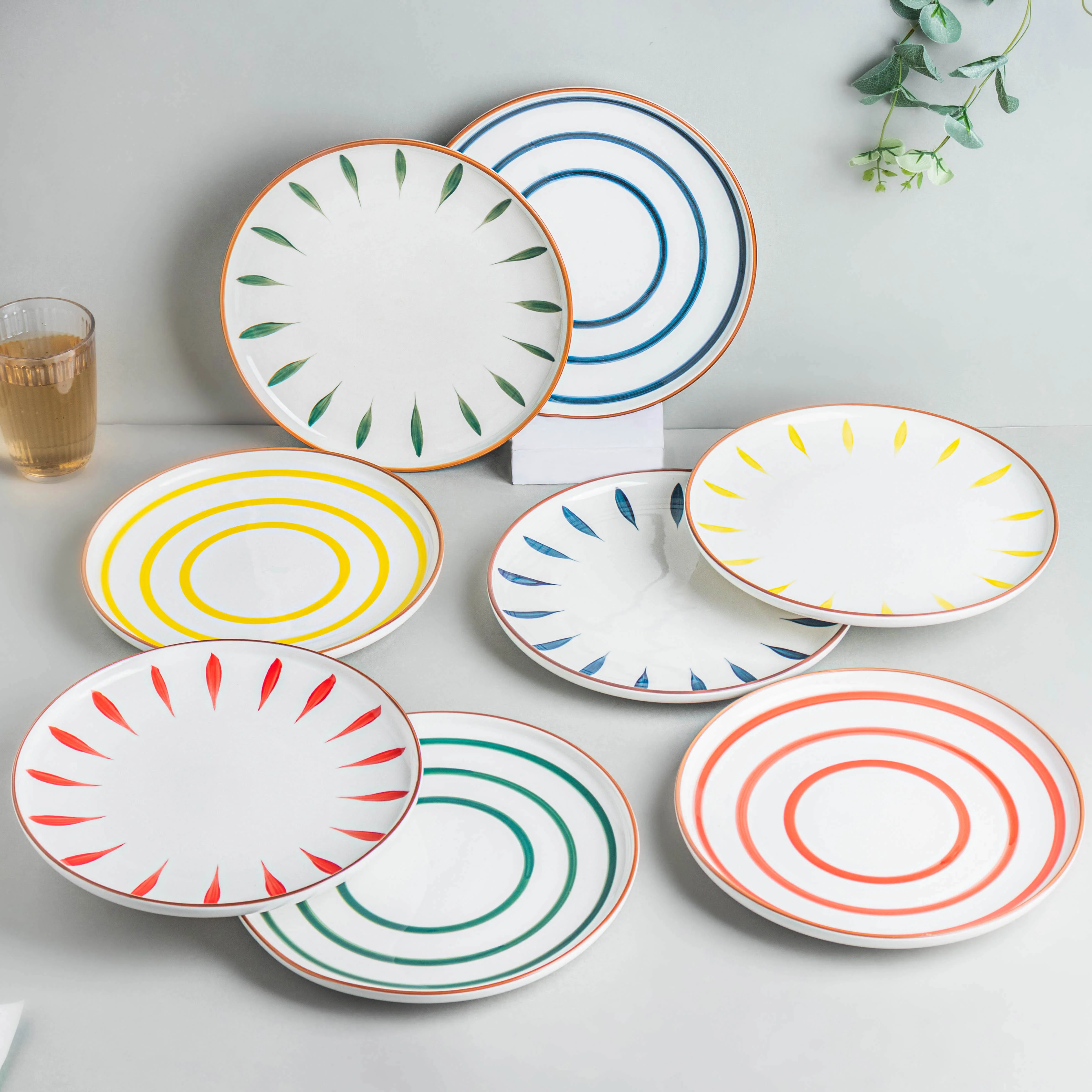 Spiral Dinner Plate Red 10 Inch - Image 7