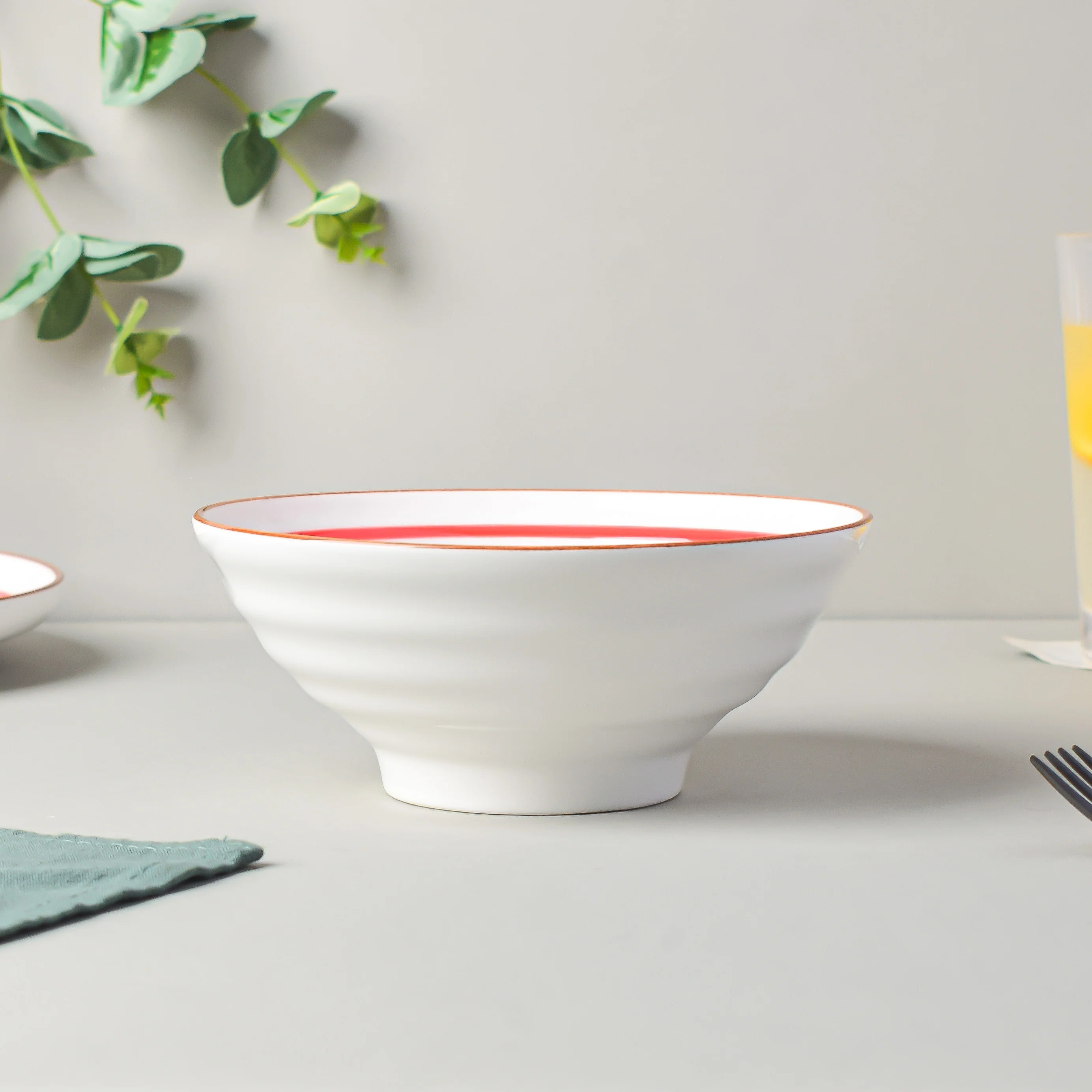 Spiral Red 22 Piece Dinner Set For 6 - Image 11