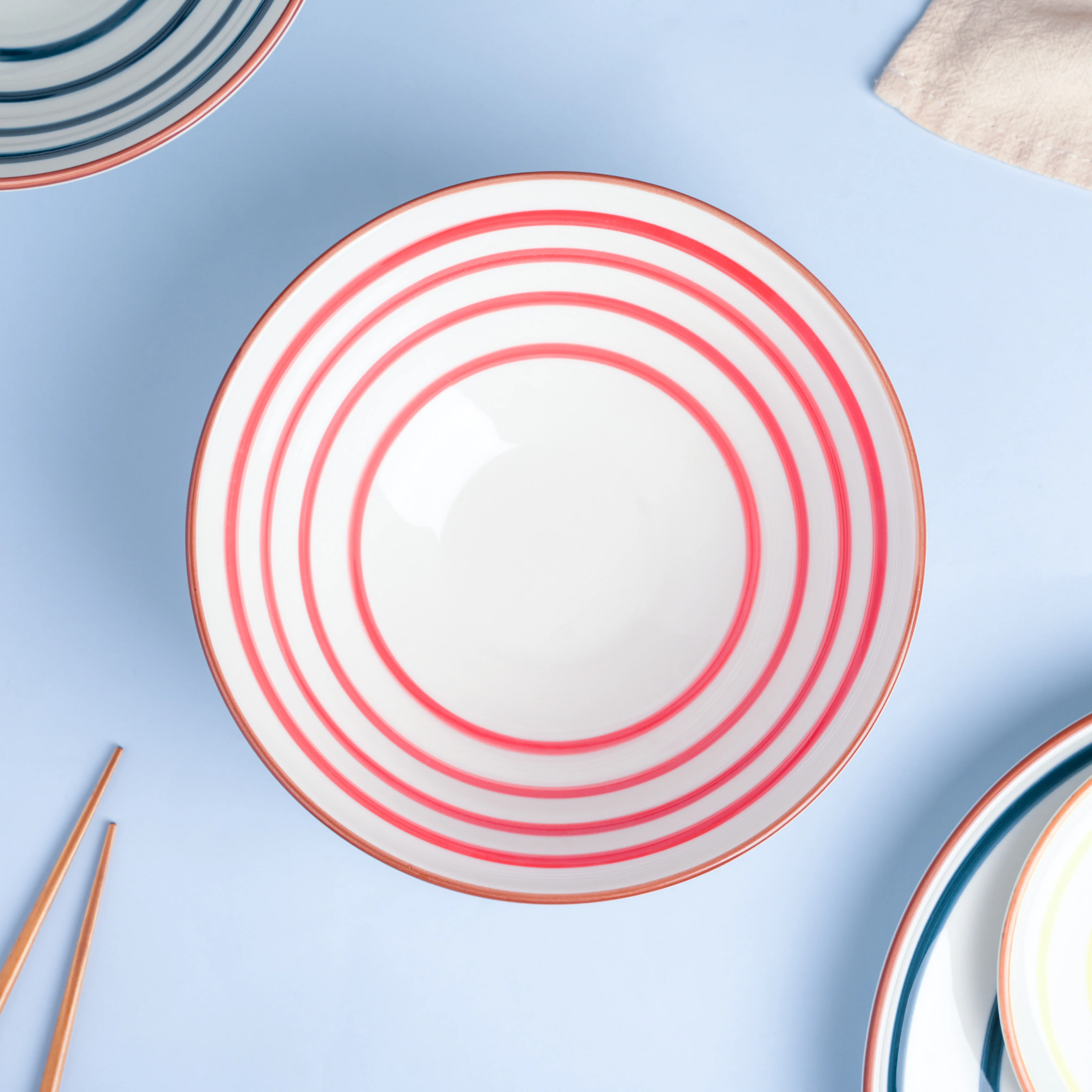 Spiral Red 22 Piece Dinner Set For 6 - Image 9