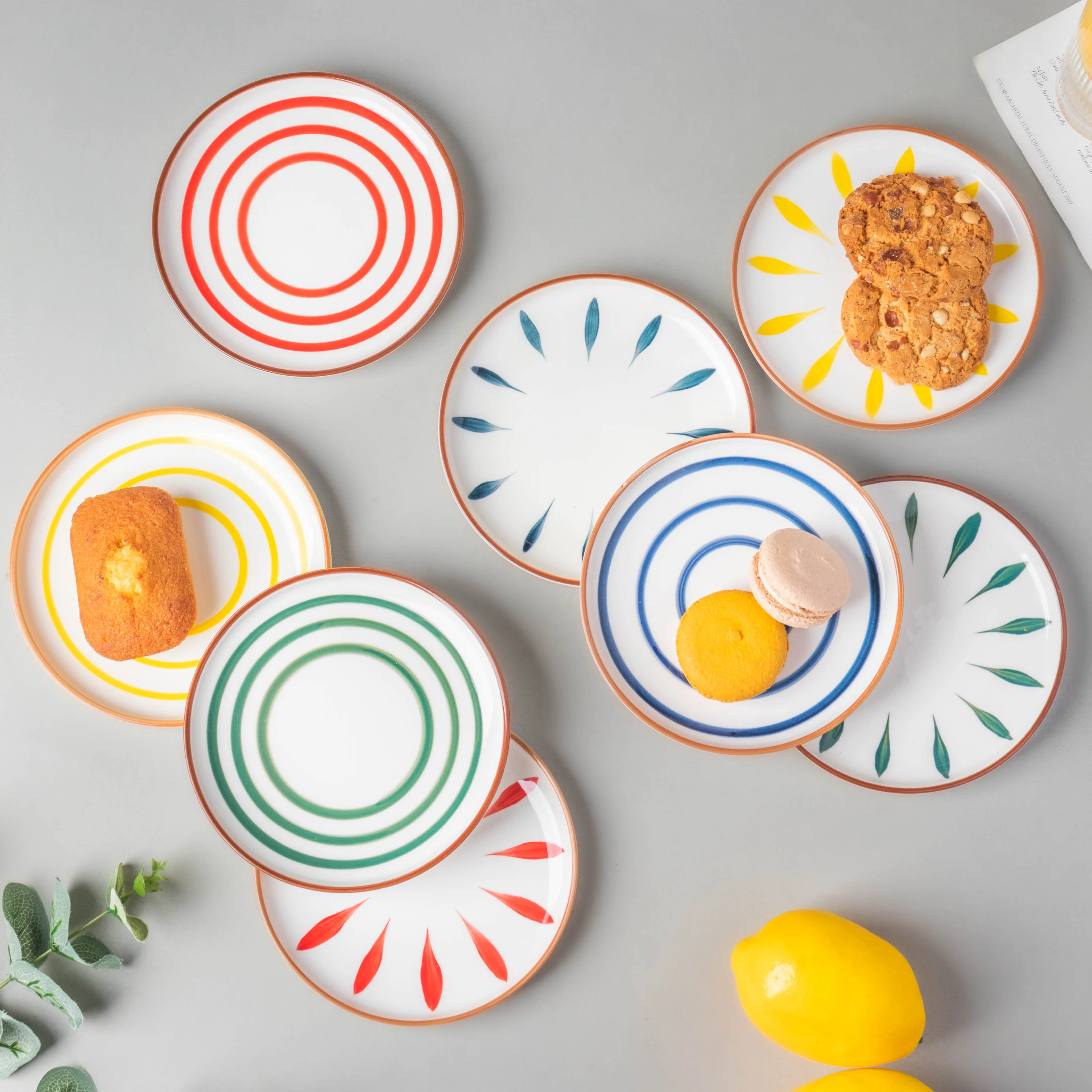 Spiral Snack Plate Blue 6 Inch - Image 7
