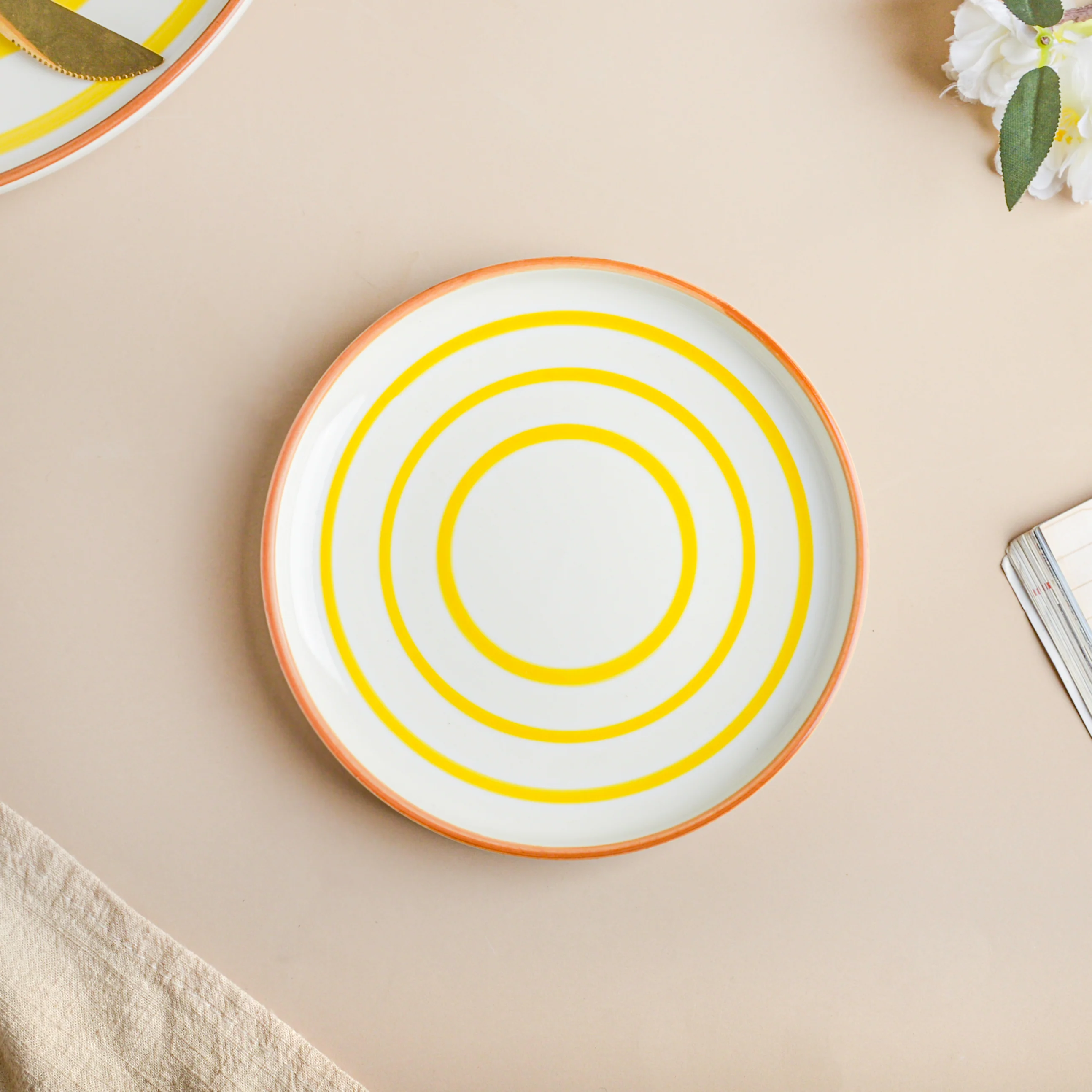 Spiral Snack Plate Yellow 6 Inch - Image 5