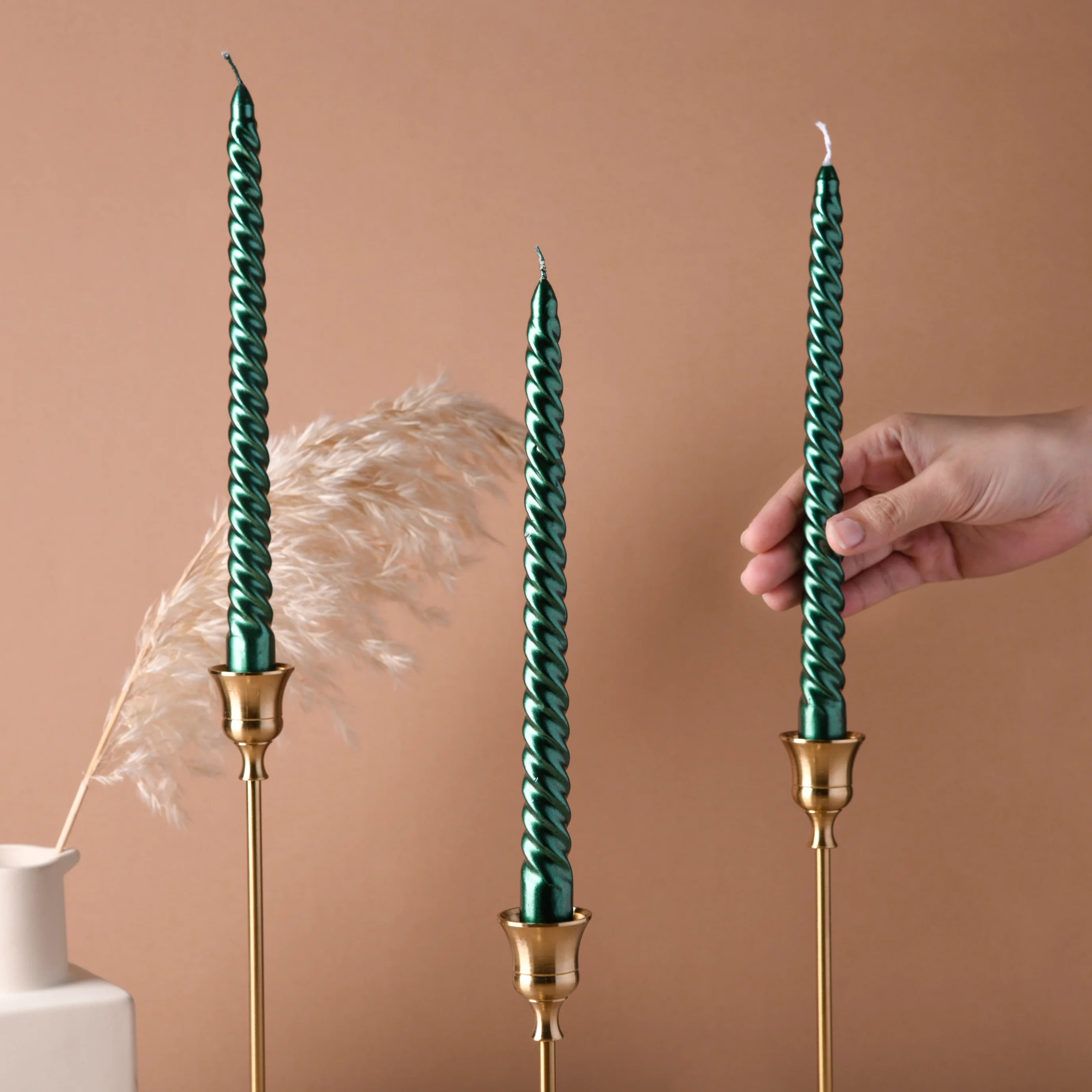 Spiral Taper Candle Set of 4 - Image 4