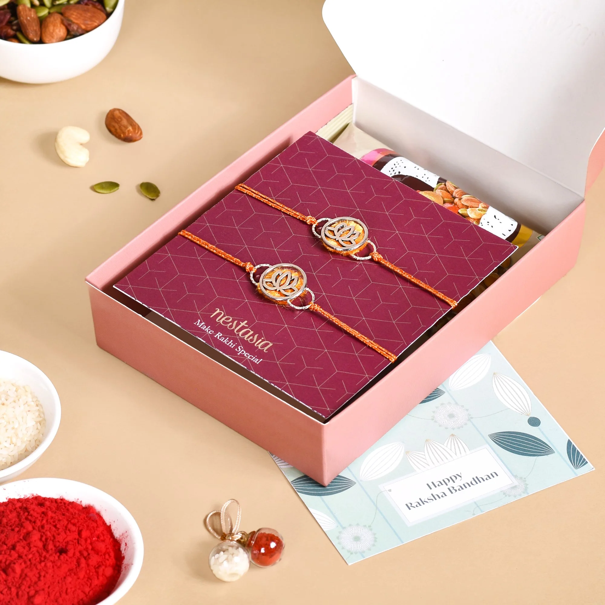 Spiritual Bliss Rakhi Gift Set - Image 6