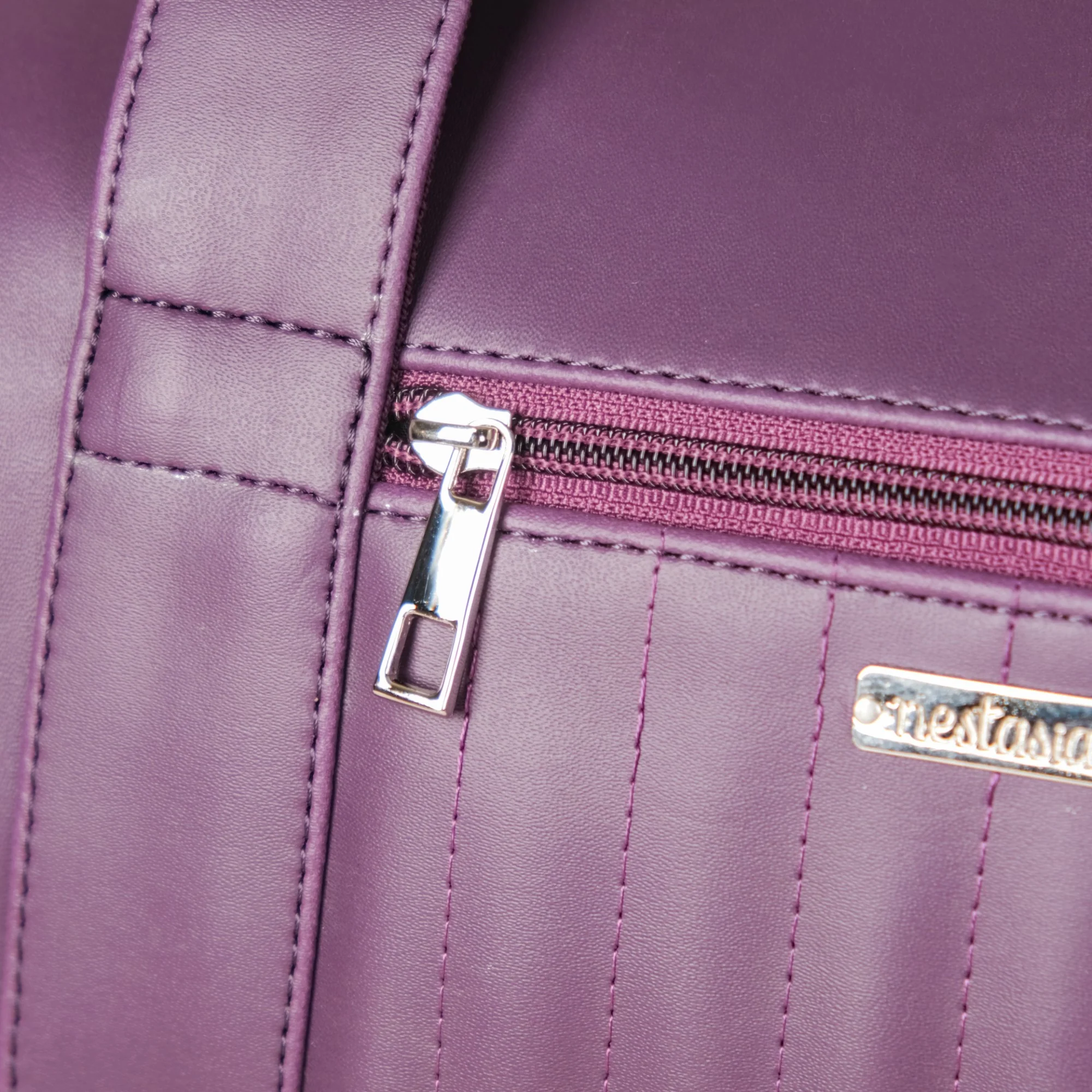 Sporty Duffel Bag Purple Large 17x9 Inch - Image 11