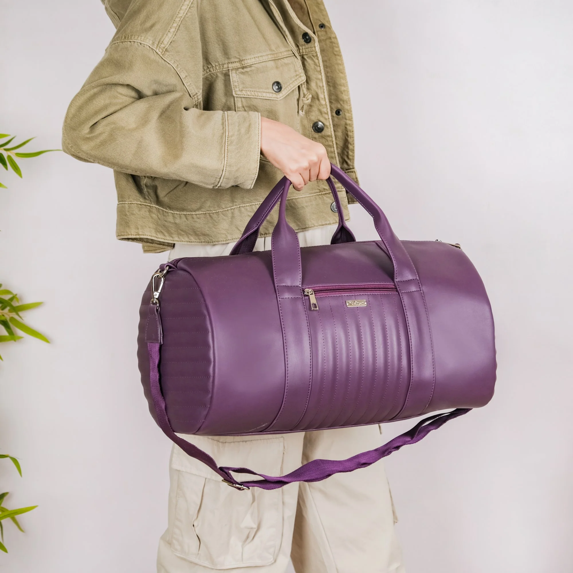 Sporty Duffle Bag Purple Set Of 2 - Image 9