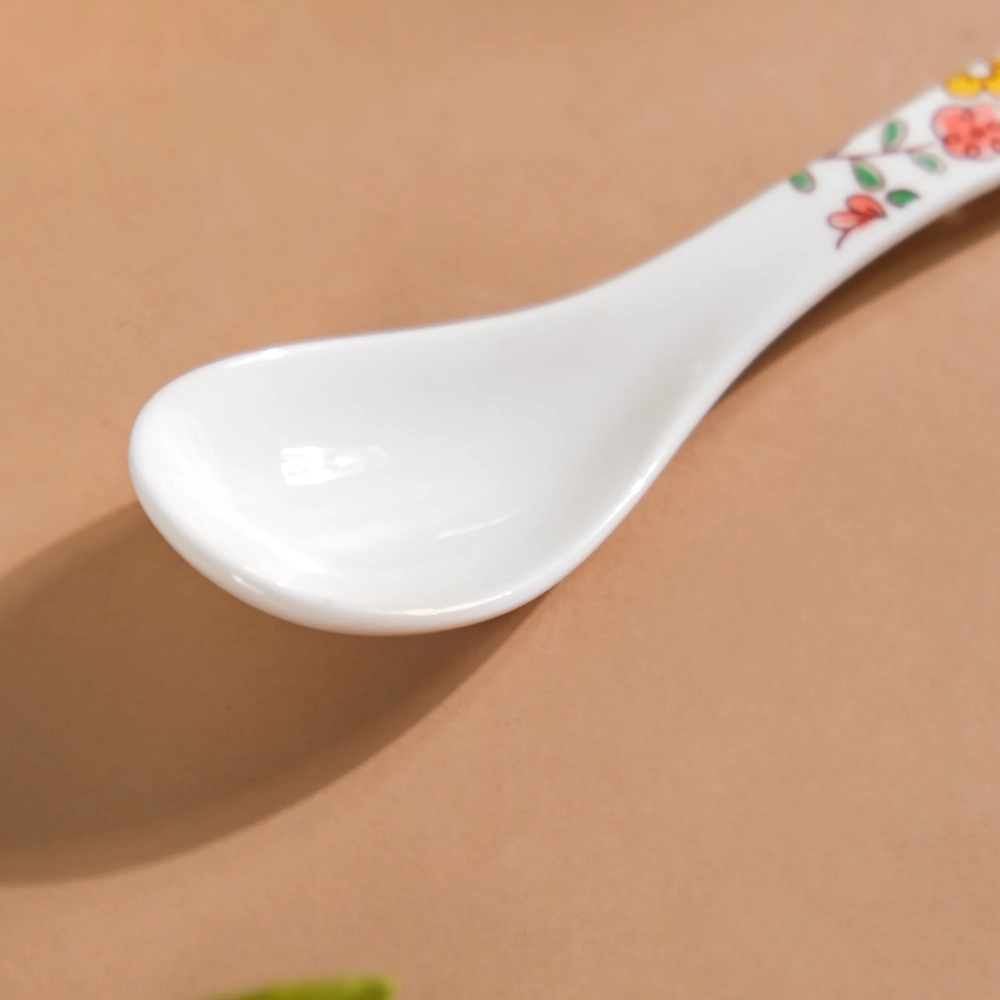 Spring Floral Ceramic Soup Spoon - Image 6