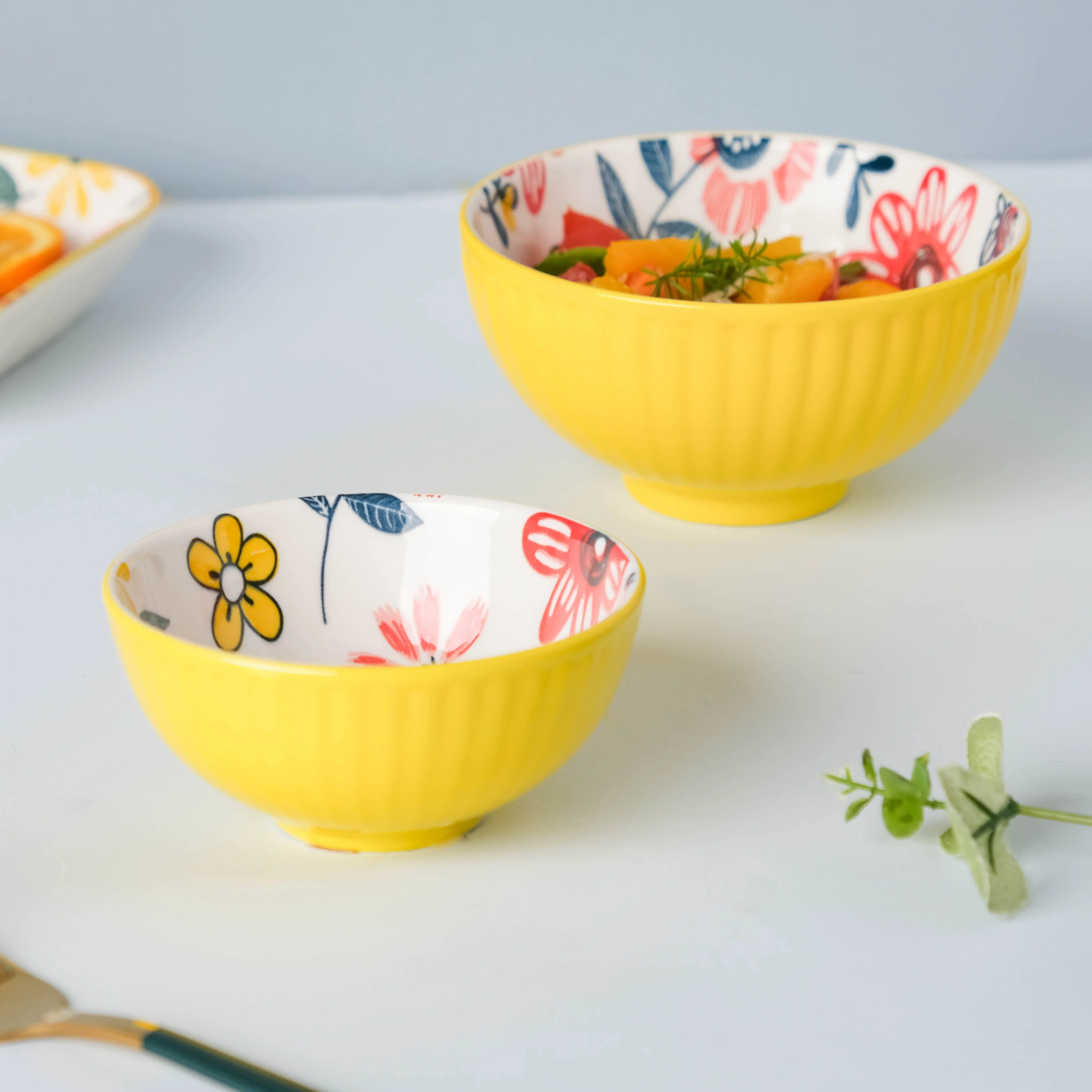 Spring Floral Salad Bowl Small 300 ml - Image 6