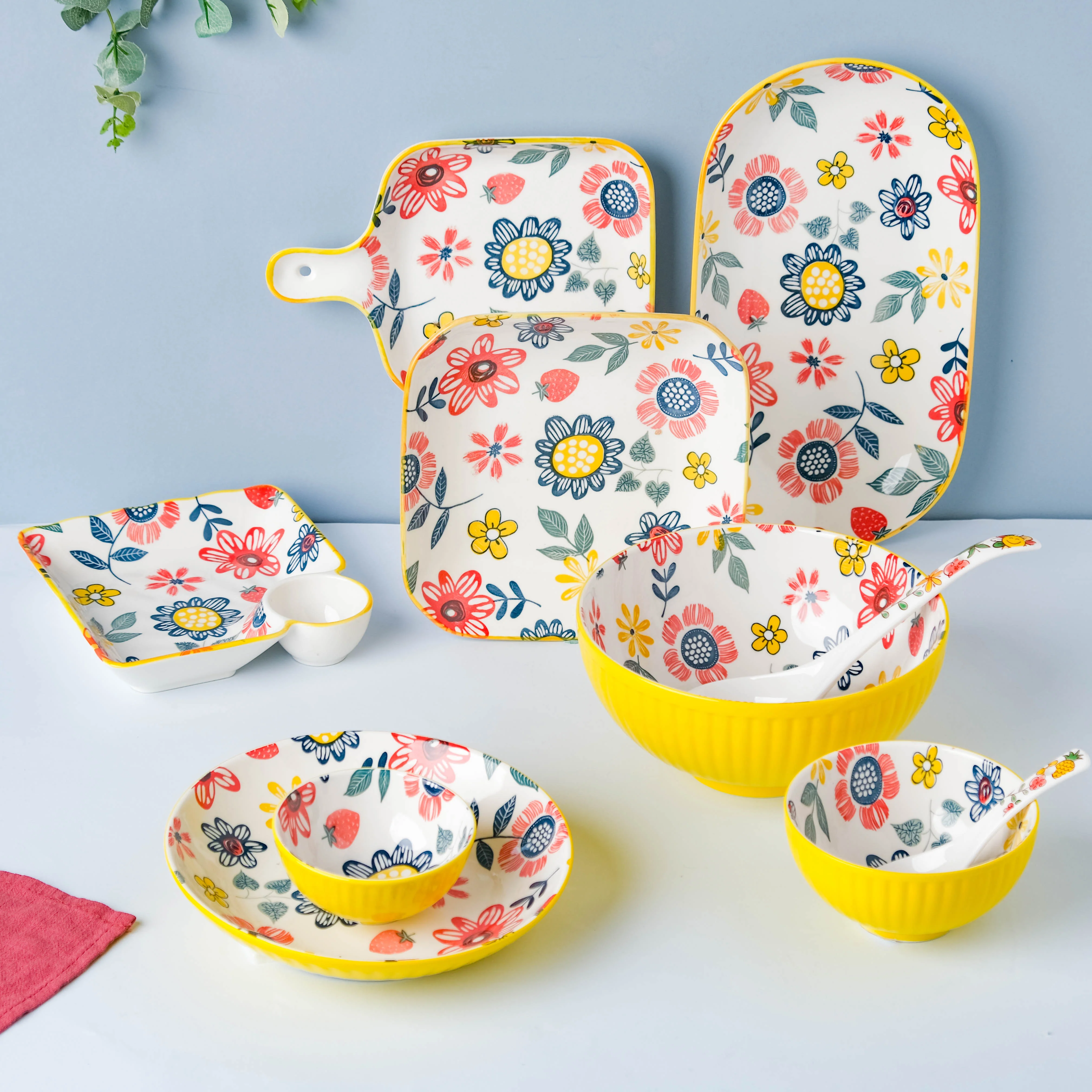 Spring Floral Salad Bowl Small 300 ml - Image 7