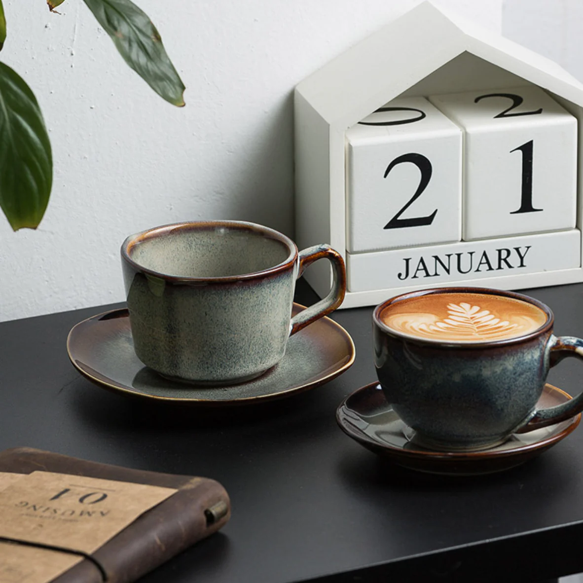 Square Cup and Saucer - Image 2
