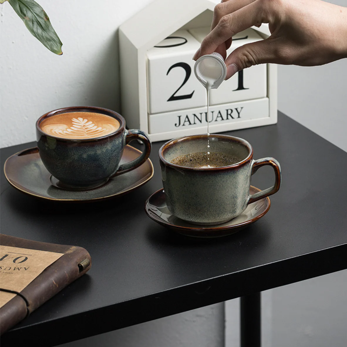 Square Cup and Saucer - Image 3