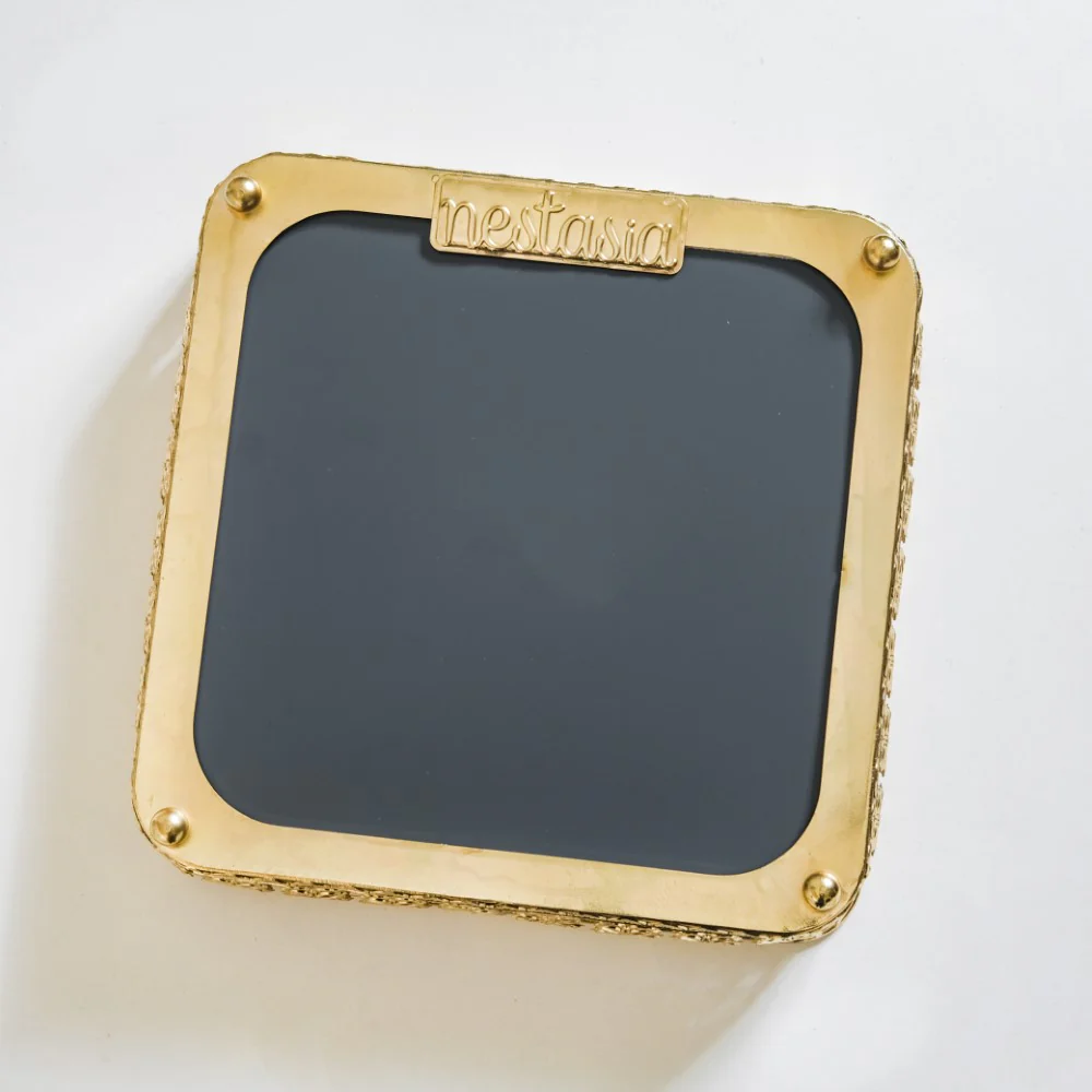 Square Decorative Mirror Tray Gold Large - Image 14