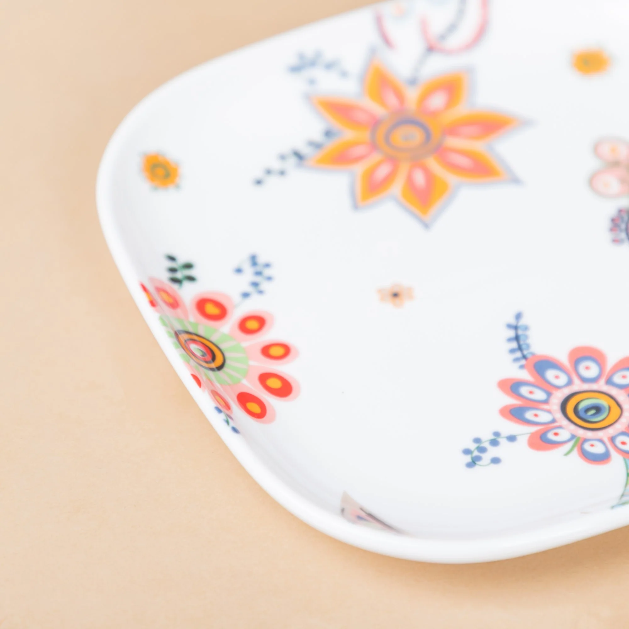 Square Snack Plate Floral - Image 6