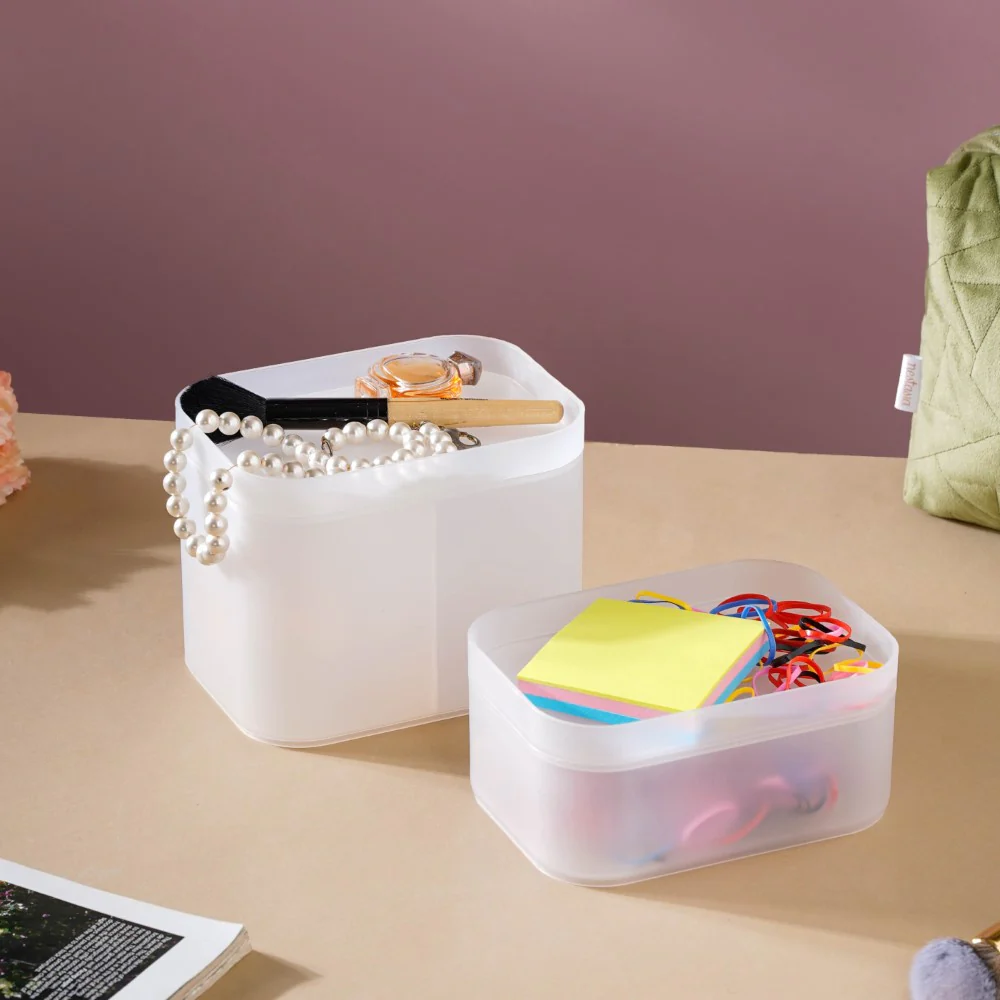 Stackable Desk Organizer Box Set Of 2 - Image 9