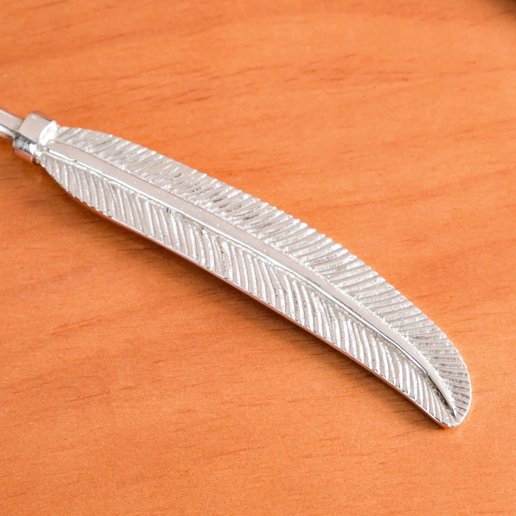 Stainless Steel Feather Serving Spoon Set Of 2 - Image 7
