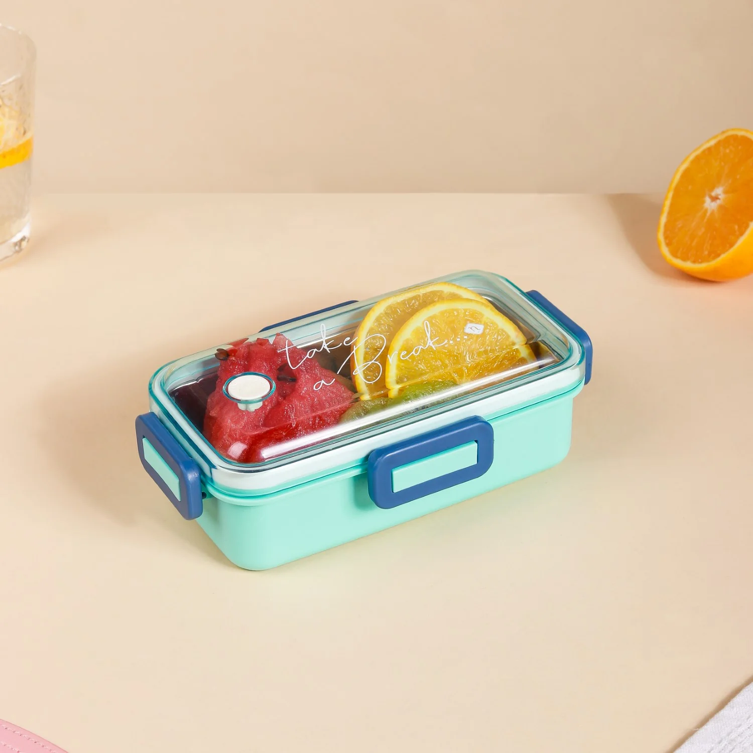 Stainless Steel Lunch Box Small Mint 530ml - Image 11
