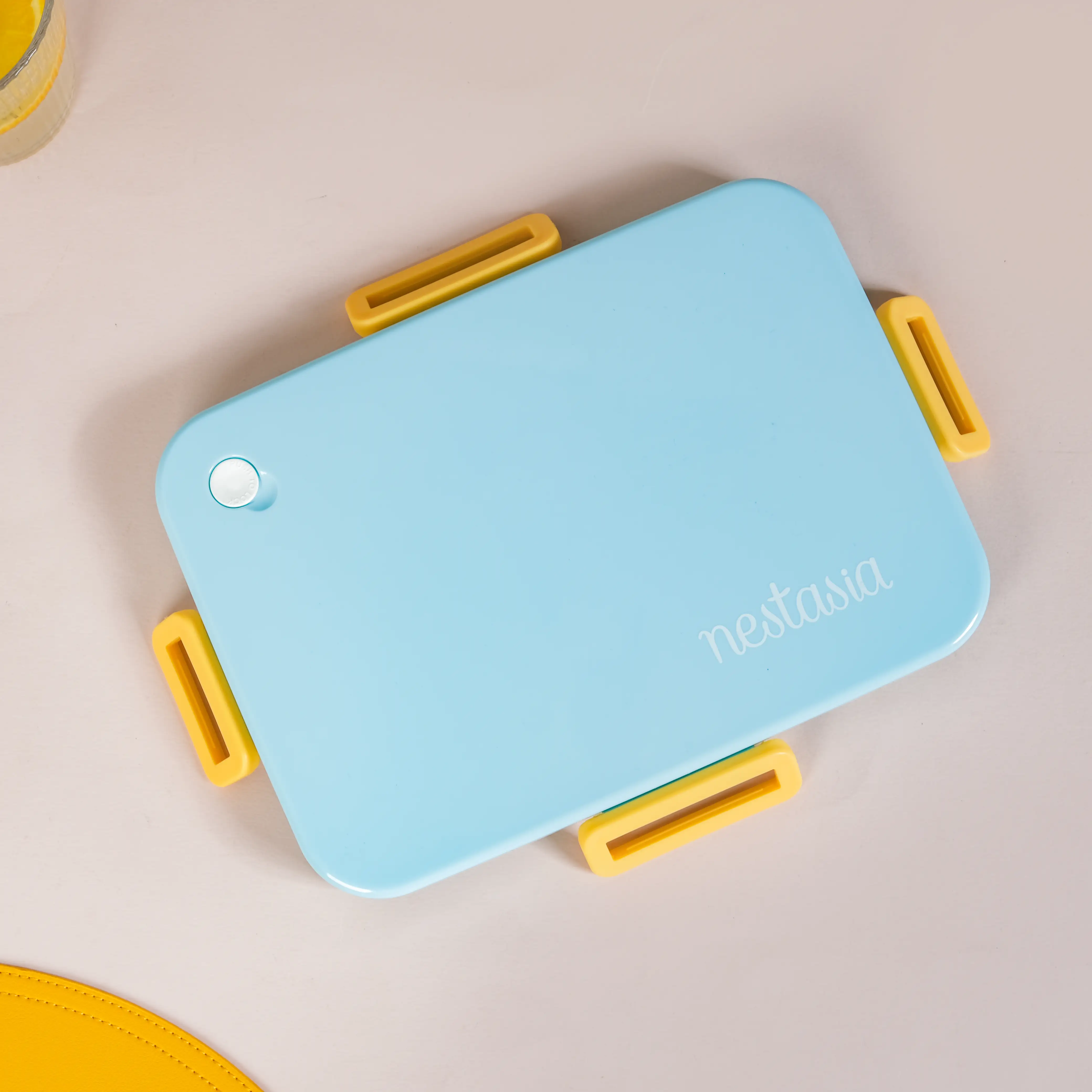 Stainless Steel Lunch Box With 4 Compartments Blue 900ml - Image 14