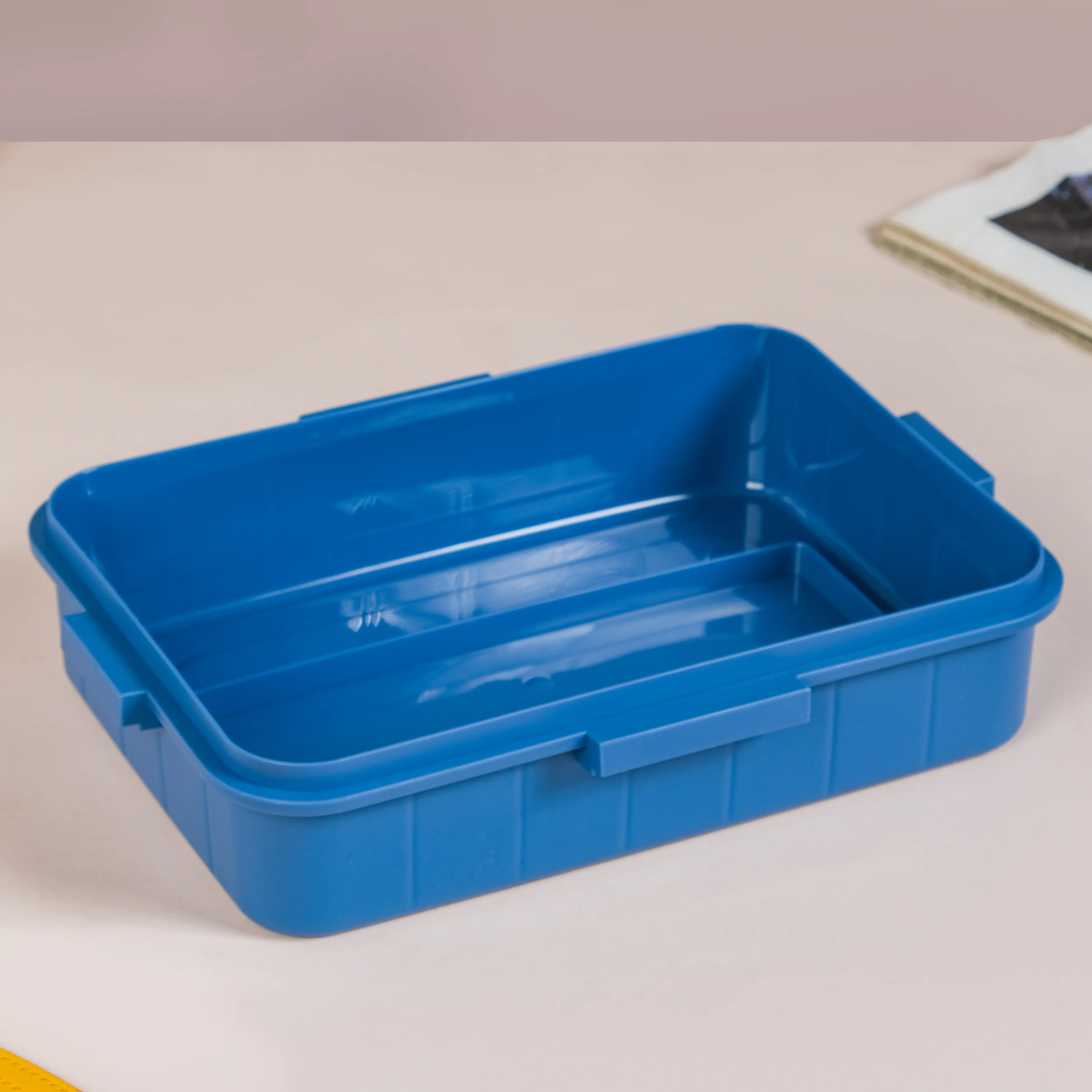 Stainless Steel Lunch Box With 4 Compartments Blue 900ml - Image 24