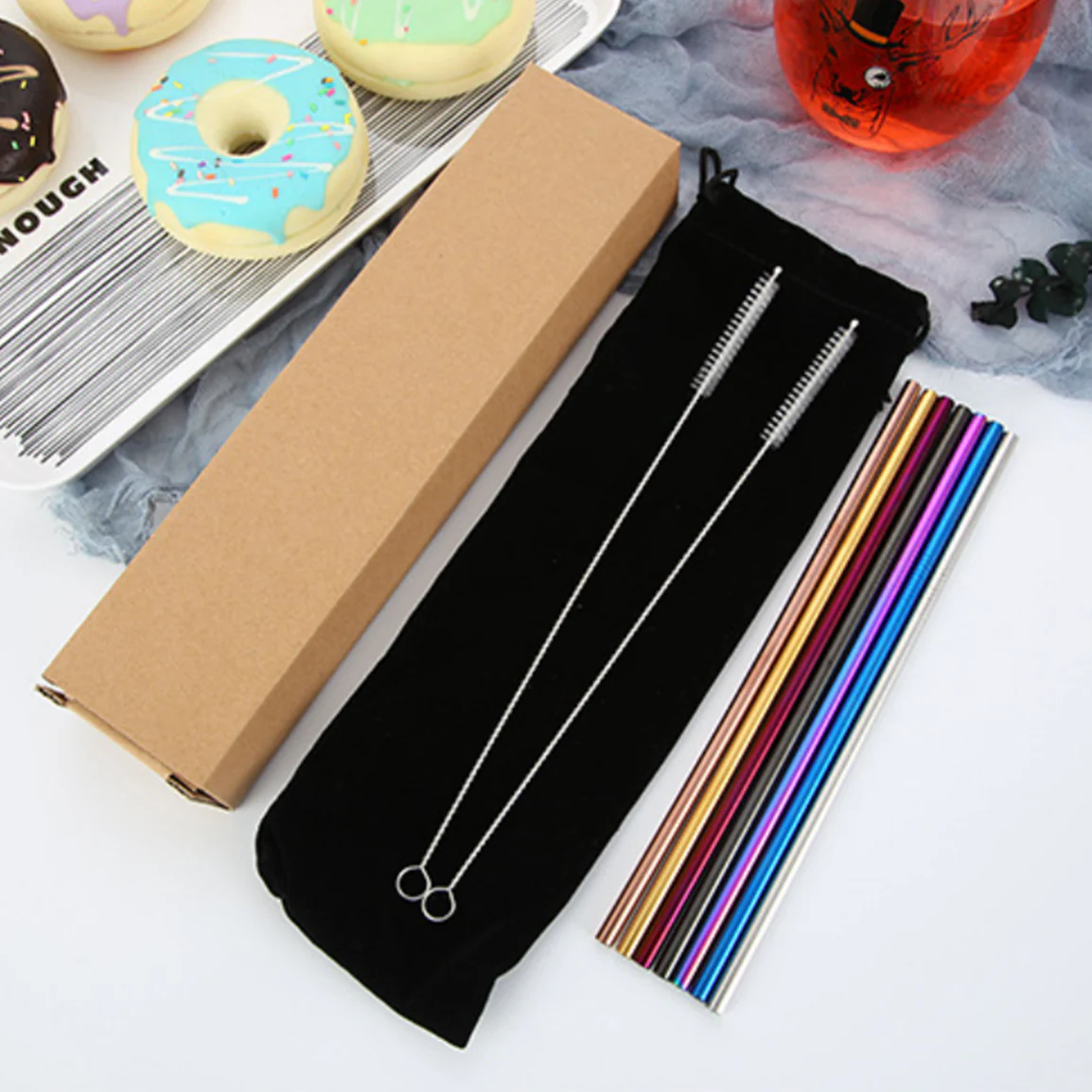 Stainless Steel Straw Set of 2 - Image 9