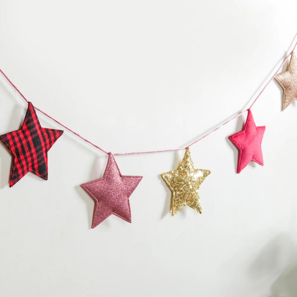 Star Bunting For Christmas 98 Inch - Image 3