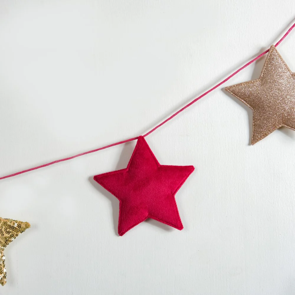 Star Bunting For Christmas 98 Inch - Image 7