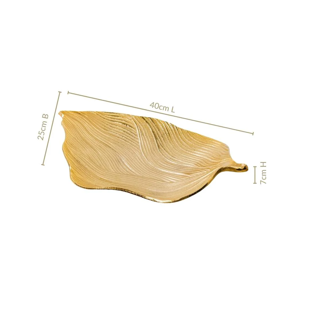 Statement Gold Leaf Table Decorative Tray - Image 4