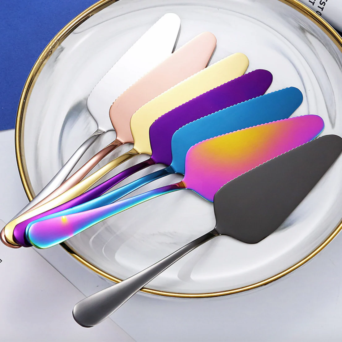 Steel Cake Server - Image 6