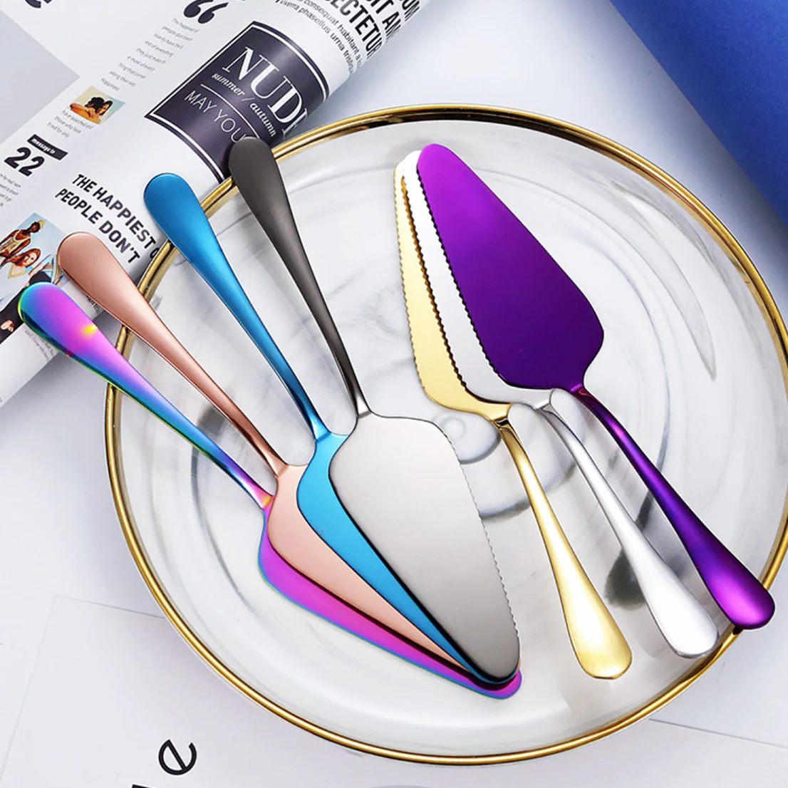 Steel Cake Server - Image 8
