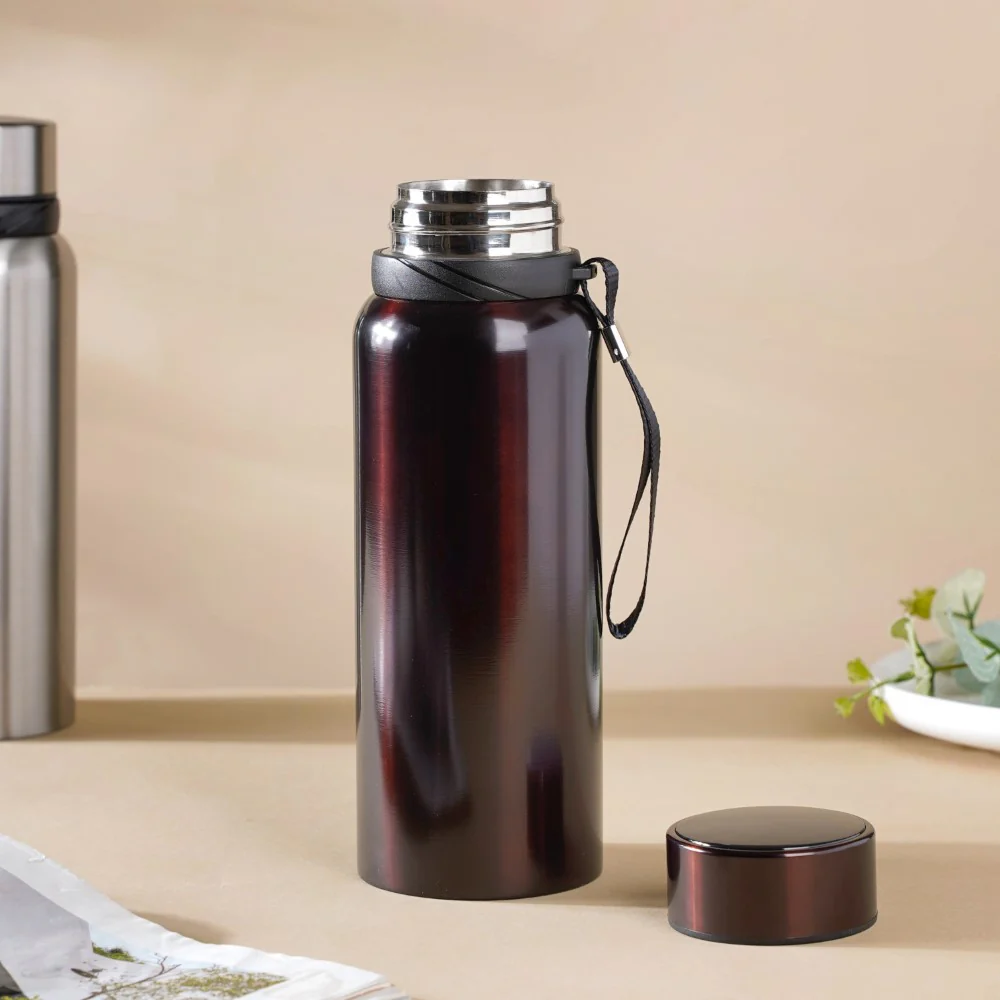 Steel Flask Brown 800 ml - Image 3
