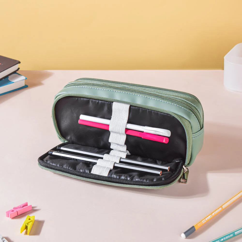 Storage Pencil Bag Green - Image 3