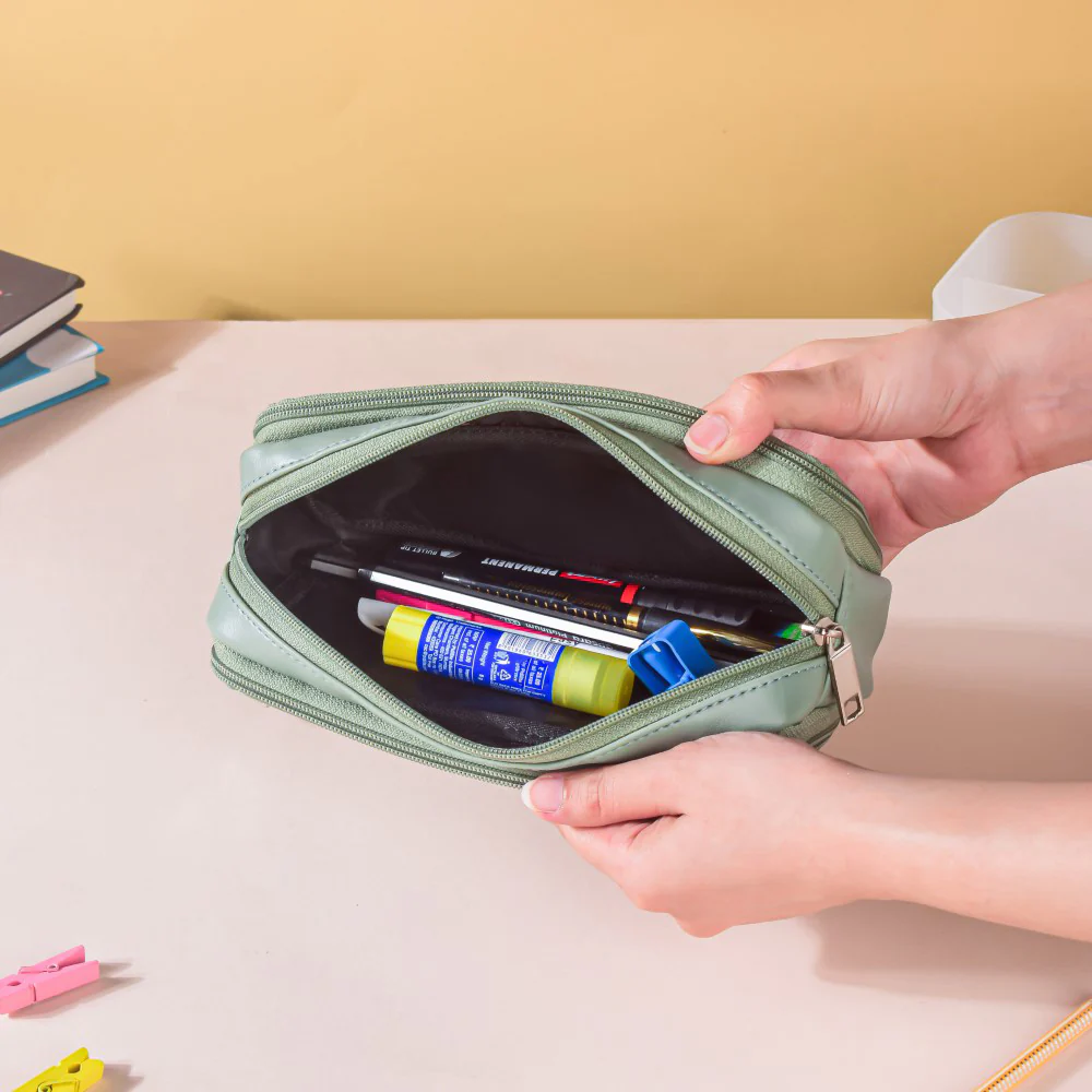 Storage Pencil Bag Green - Image 4