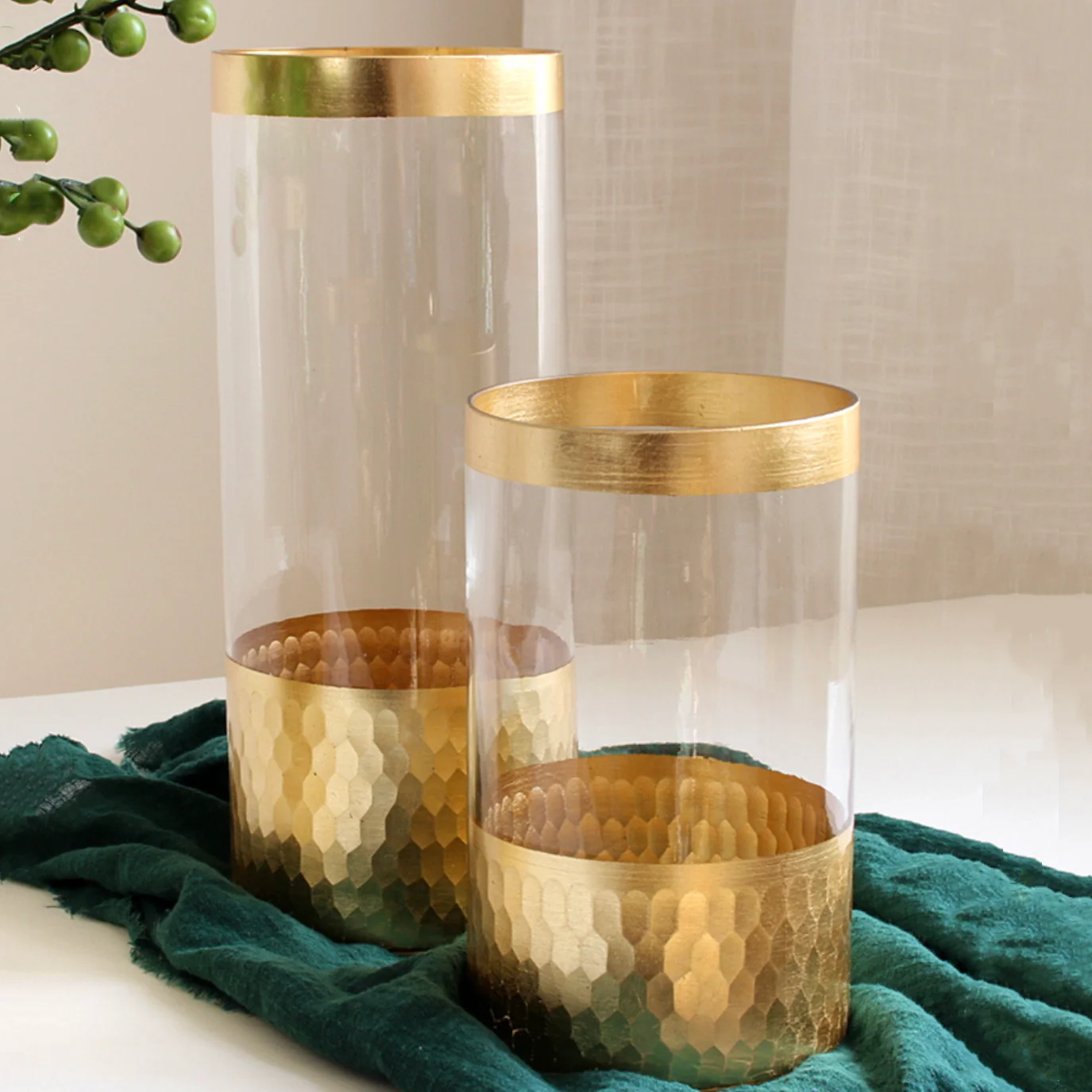 Straight Glass Vase Small - Image 7