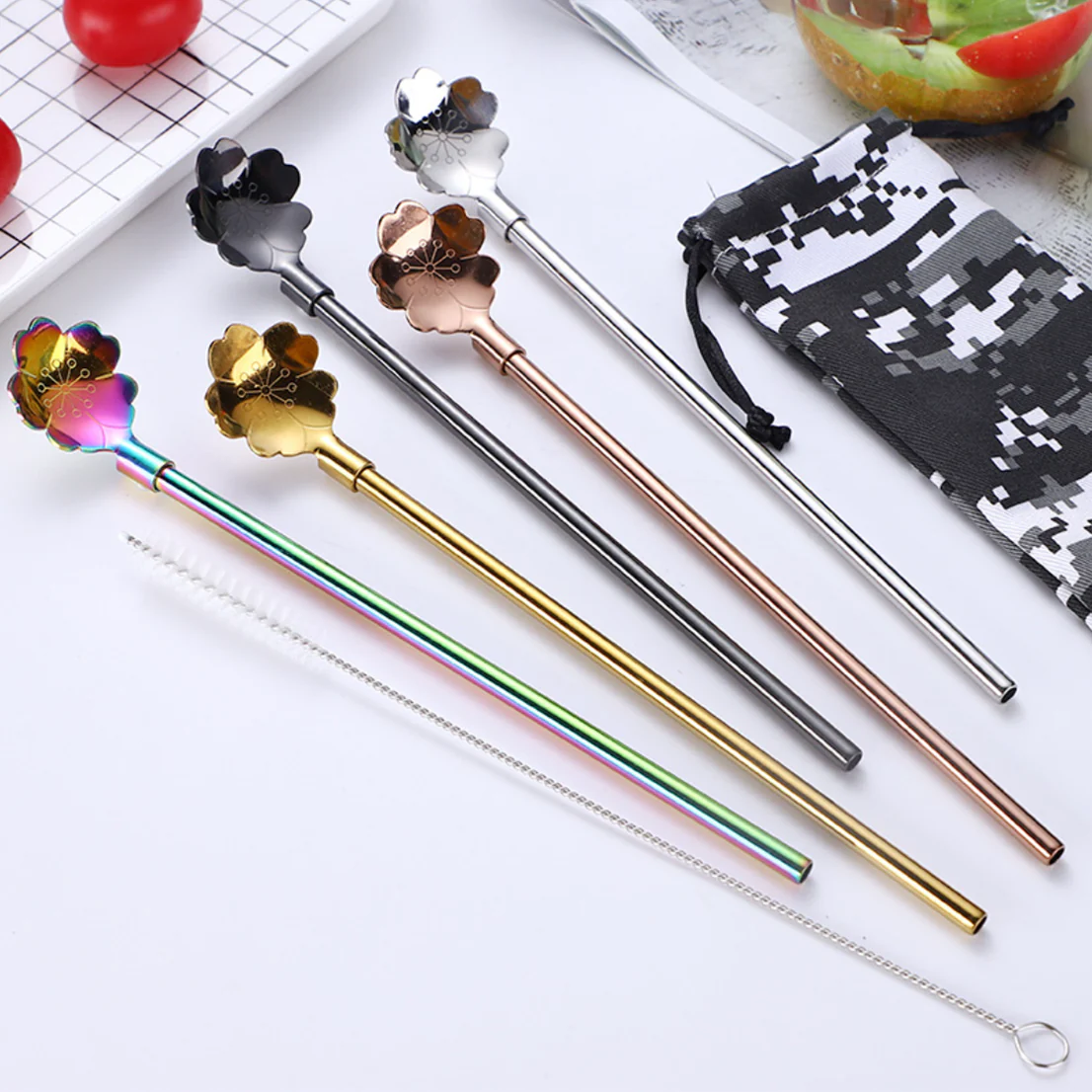Straw Spoon Set of 2 - Image 5