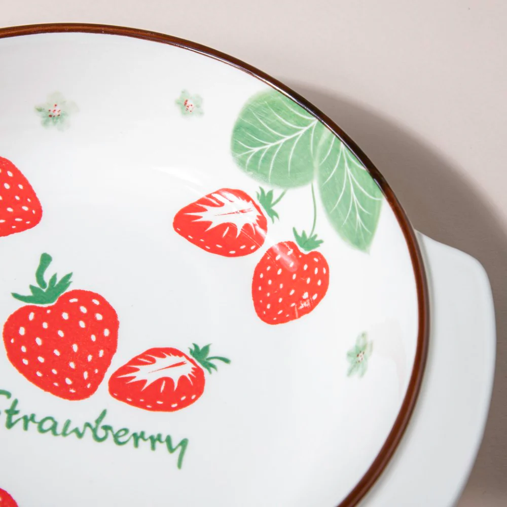 Strawberry Baking Bowl With Handles 7.5 Inch 500 ml - Image 5