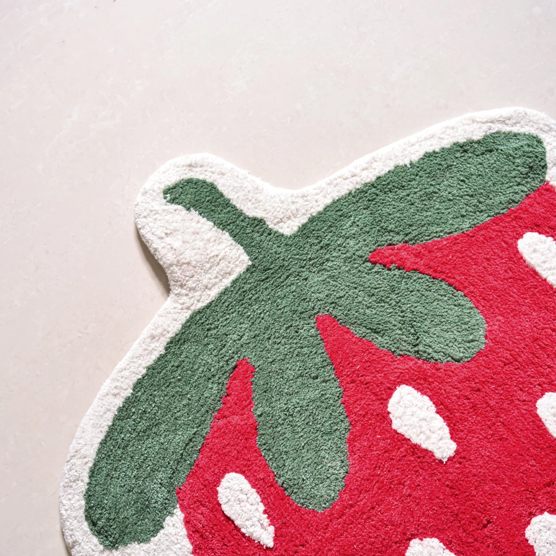 Strawberry Cotton Anti Slip Floor Mat 74x62cm - Image 7