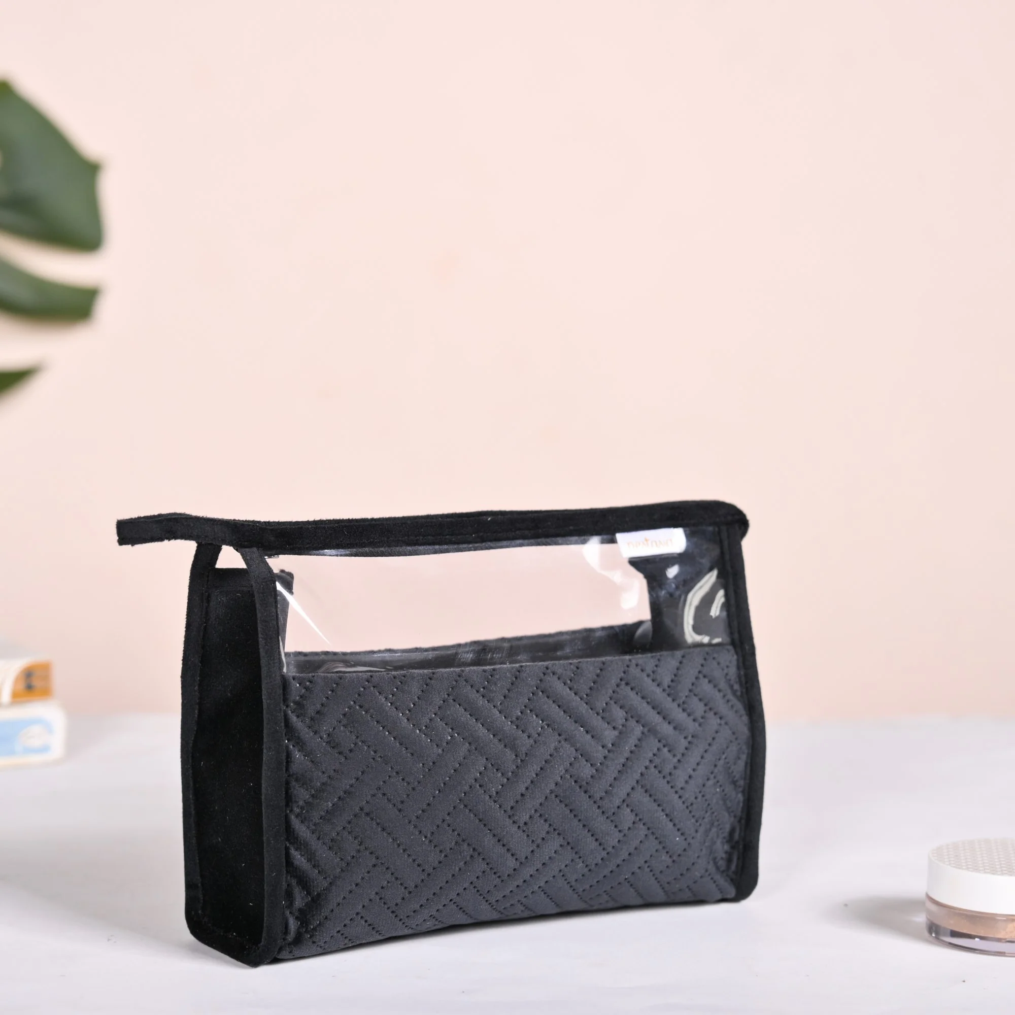 Stylish Black Travel And Makeup Pouch Set Of 2 - Image 7