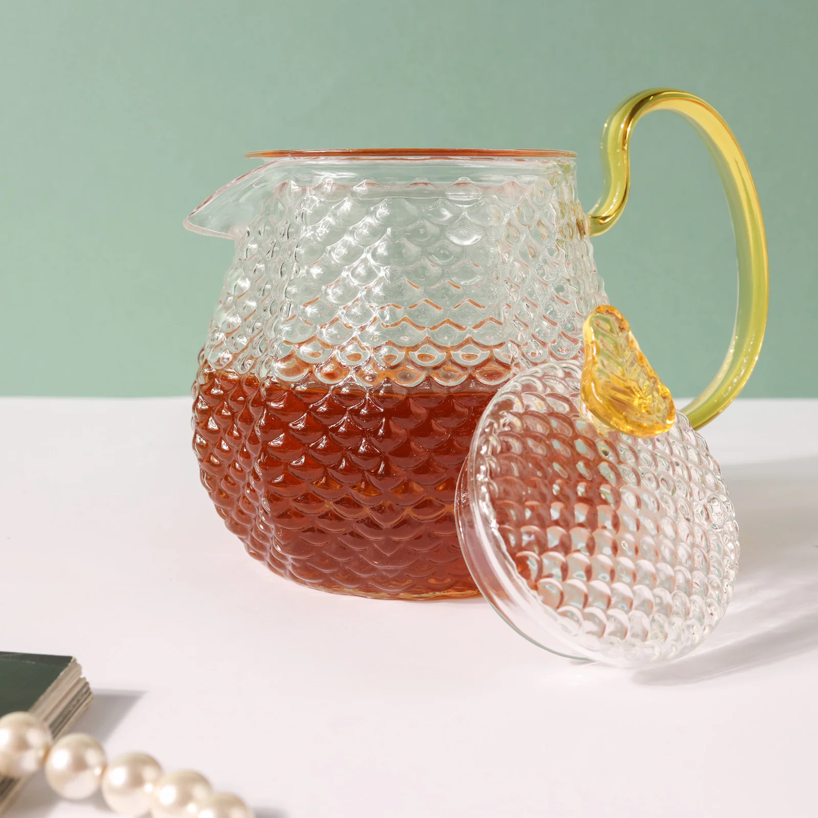 Stylish Glass Tea Set of 5 - Image 5
