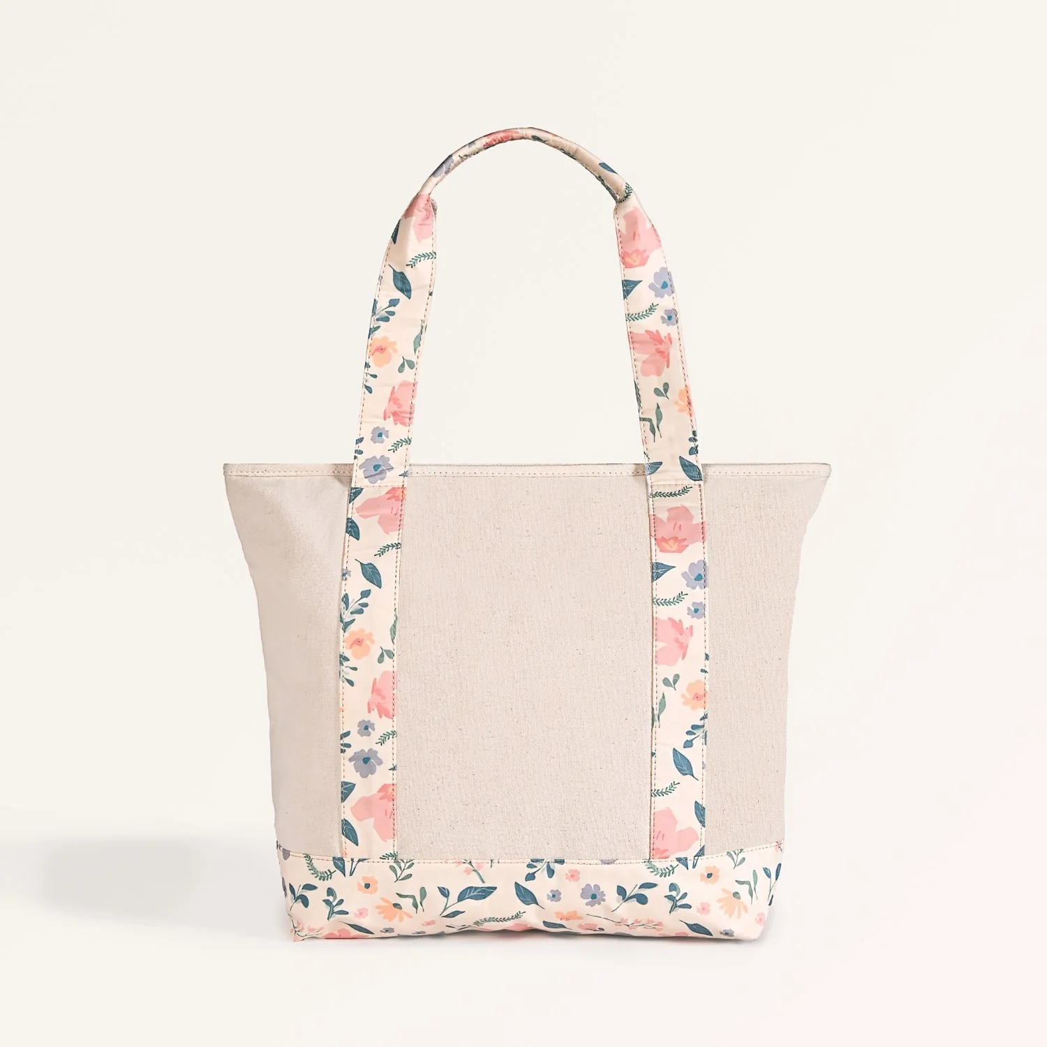 Summer Meadow Large Canvas Zipper Tote Bag - Image 10