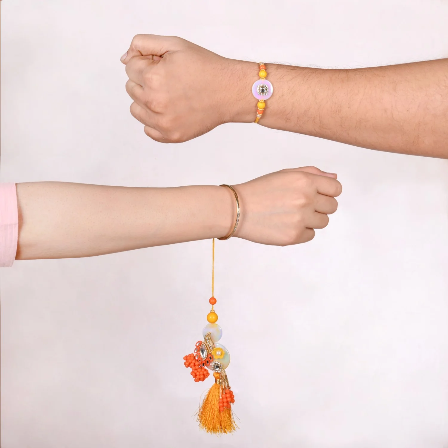Sunrise Dreams Rakhi Lumba Set For Siblings - Image 3