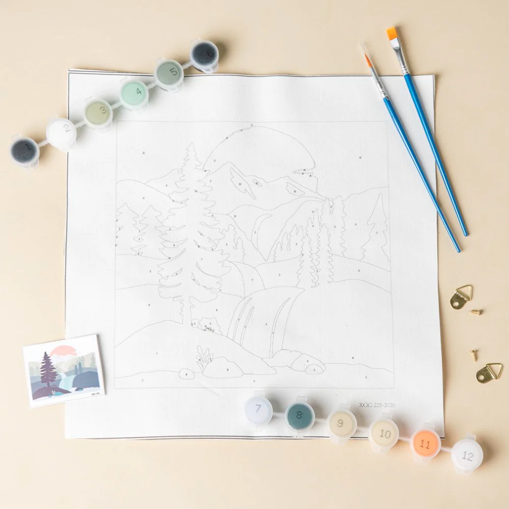 Sunrise Paint By Numbers DIY Kit - Image 2