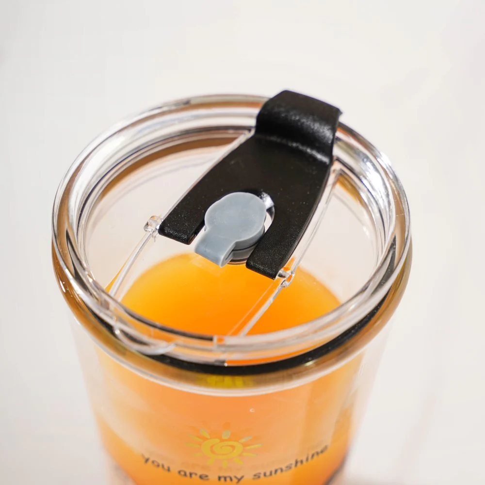Sunshine Glass Tumbler Large With Lid 350 ml - Image 15