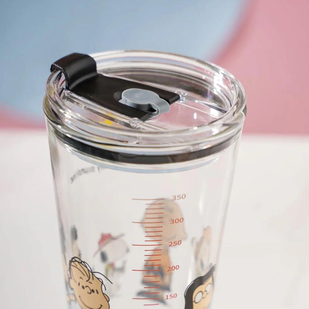 Sunshine Glass Tumbler Large With Lid 350 ml - Image 7