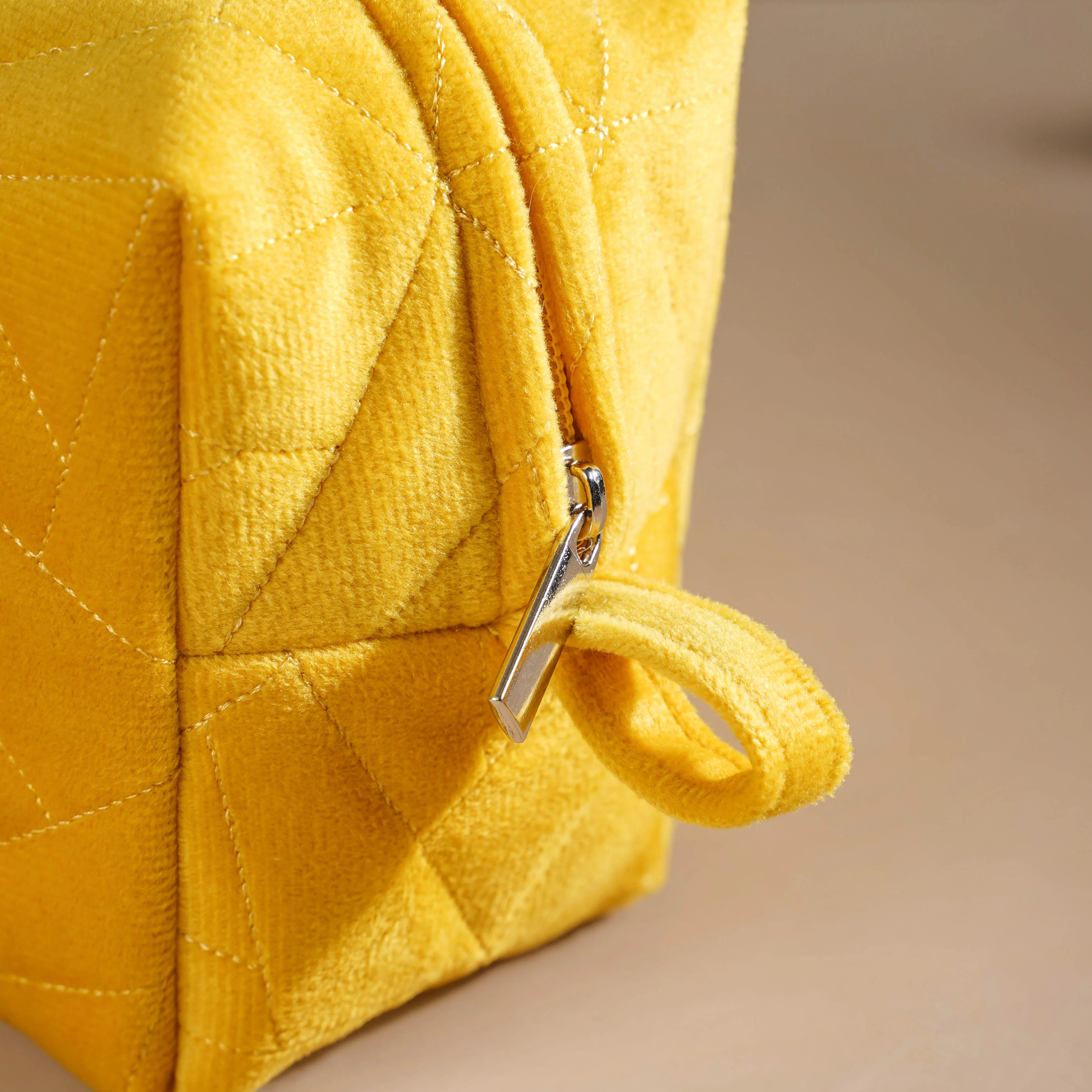 Sunshine Yellow Cosmetic Bag Set Of 3 - Image 6
