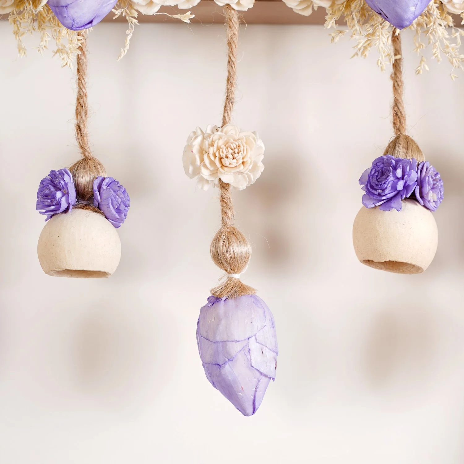 Sustainable Bandarwal With Sola Flower Lavender - Image 7