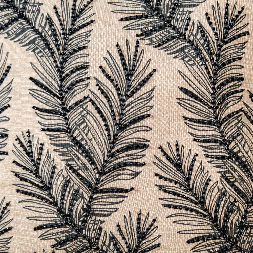 Sustainable Beaded Sofa Cushion Cover 16x16 Inch - Image 3